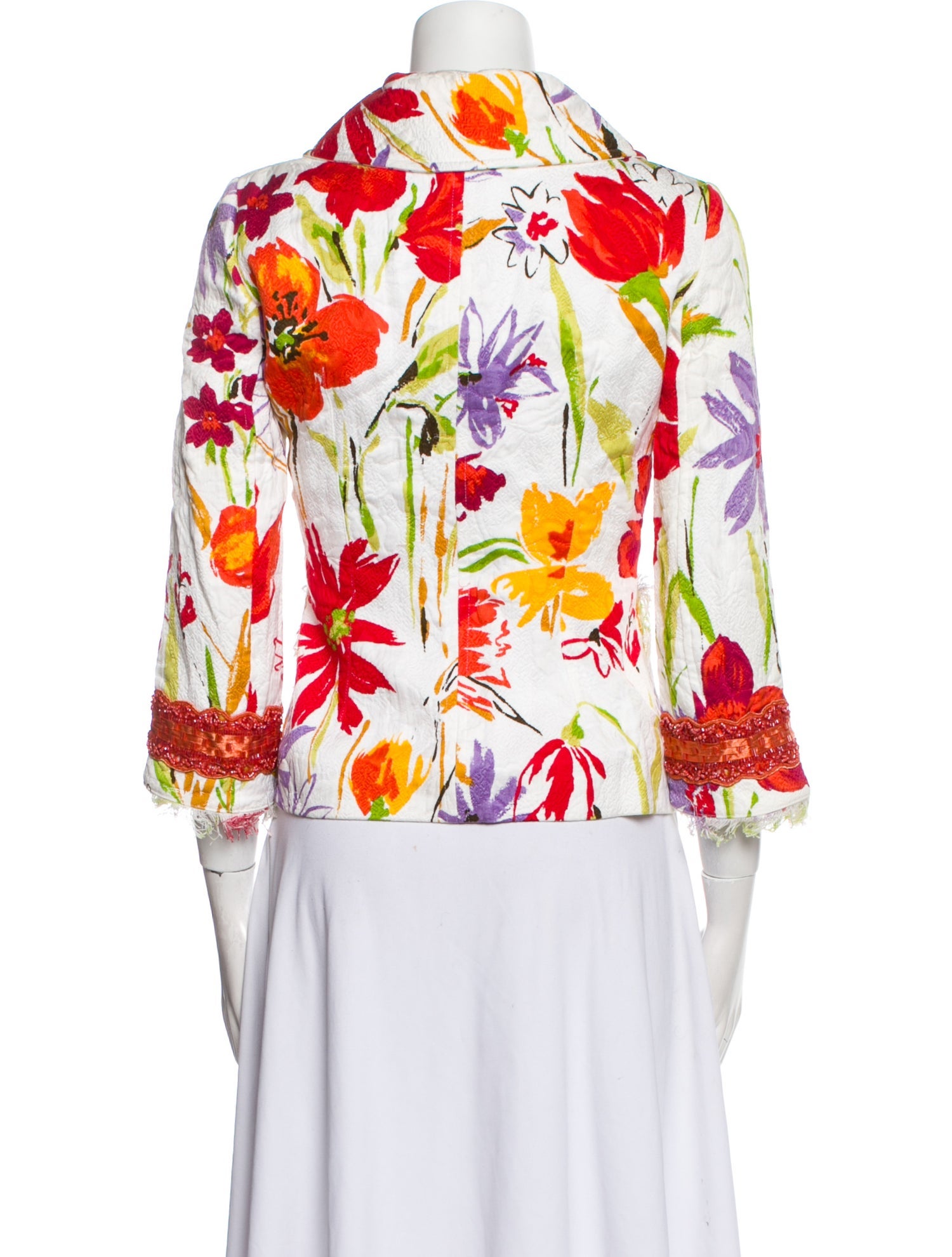 Dolce & Gabbana Floral Print Evening Jacket w/ Tags