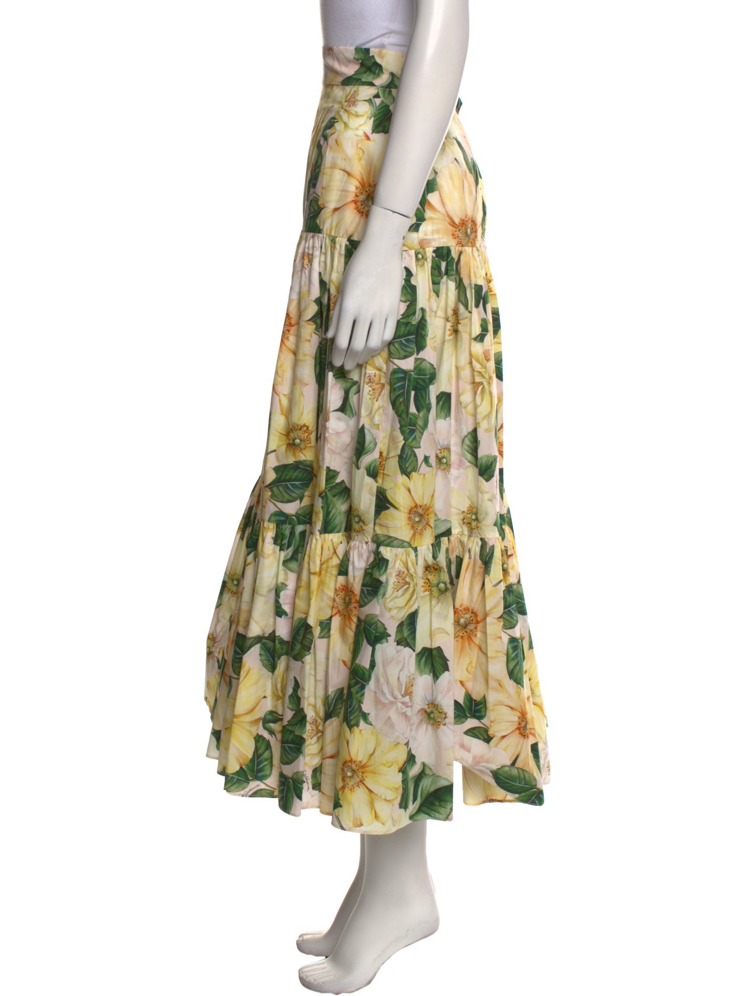 Dolce & Gabbana Floral Print Long Skirt