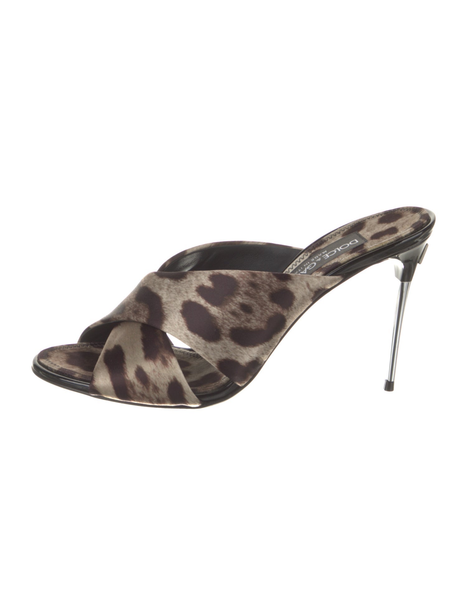 Dolce & Gabbana Animal Print Slides