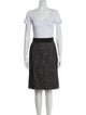 Dolce & Gabbana Tweed Pattern Mesh Accents Skirt Suit