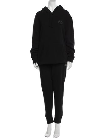 Dolce & Gabbana Leather Trim Embellishment Pant Set