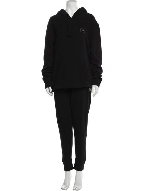 Dolce & Gabbana Leather Trim Embellishment Pant Set