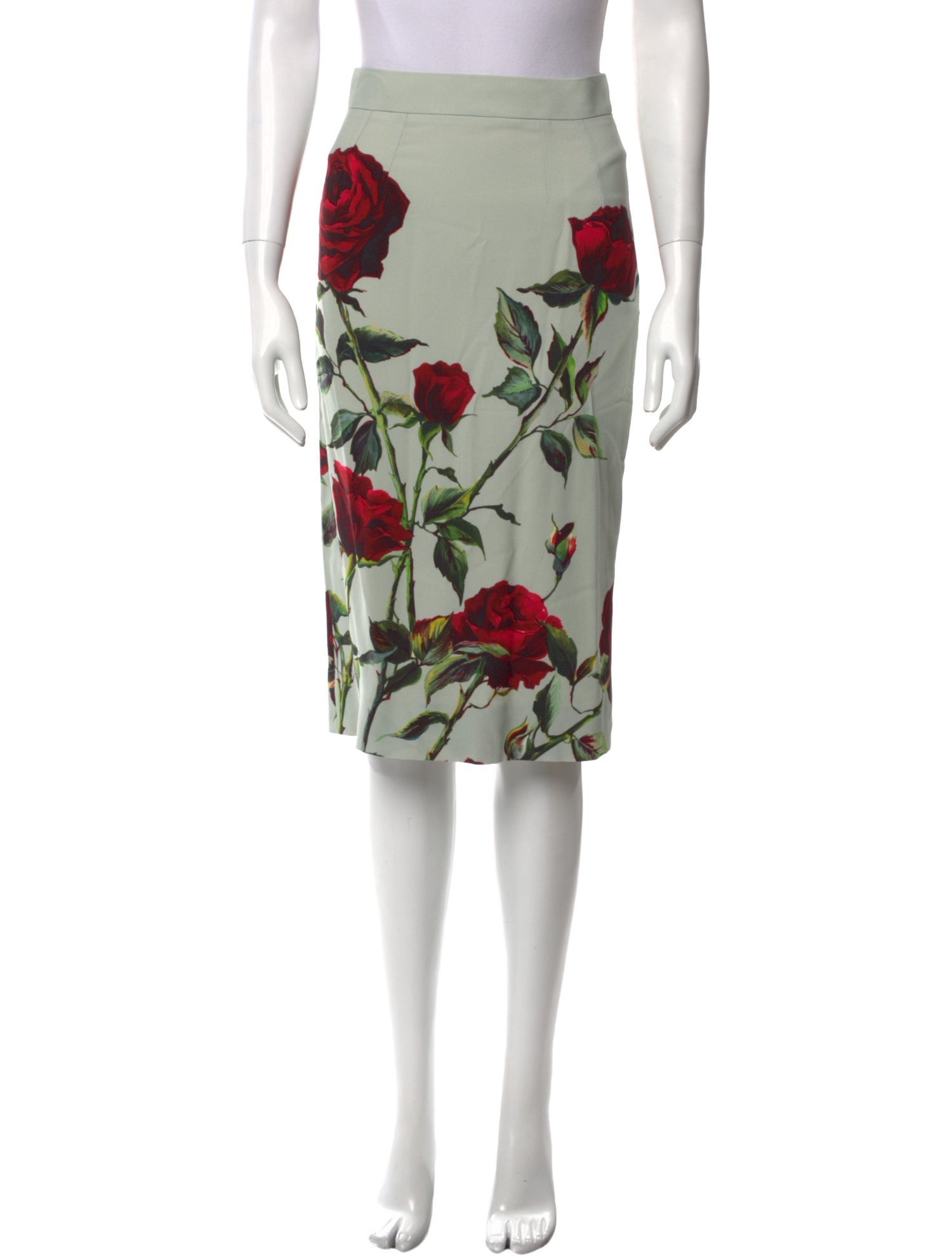 Dolce & Gabbana Floral Print Knee-Length Skirt