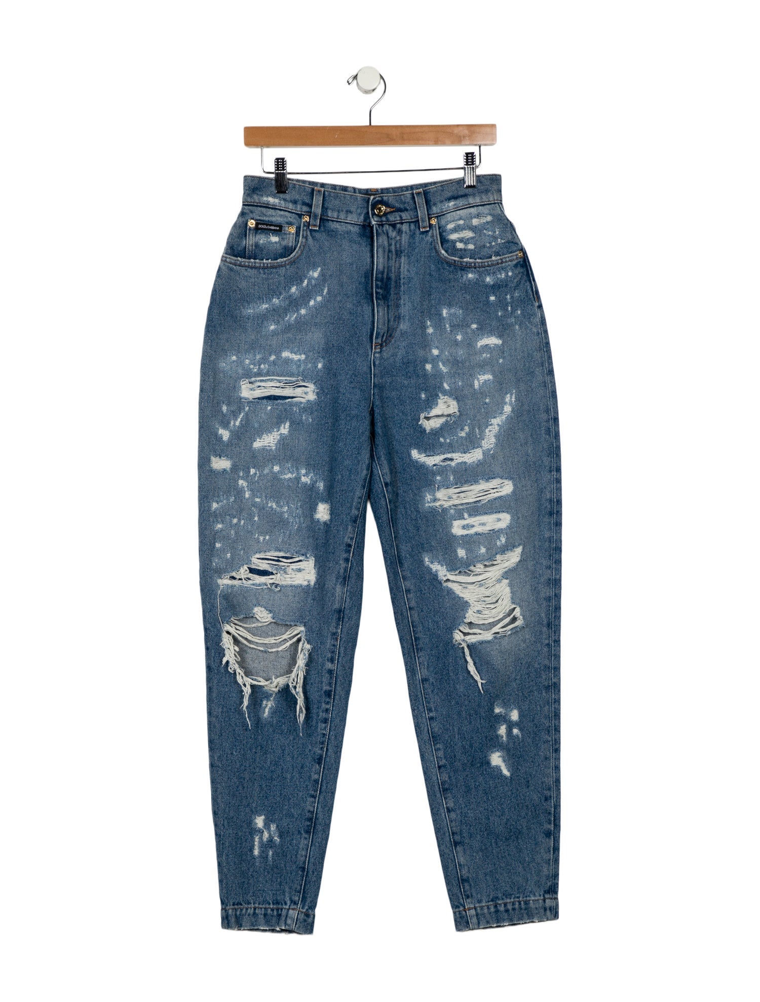 Dolce & Gabbana High-Rise Straight Leg Jeans