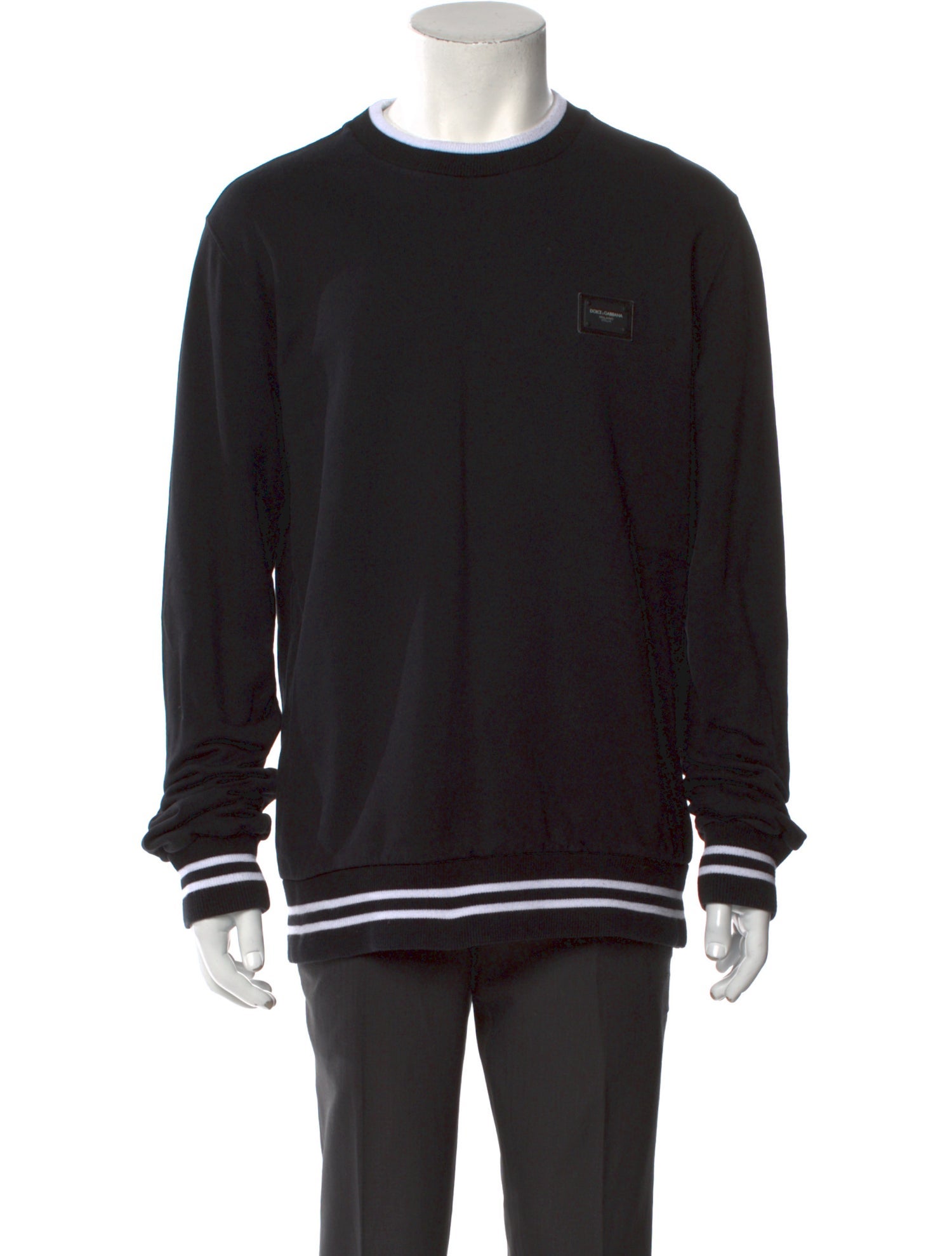 Dolce & Gabbana Crew Neck Long Sleeve Pullover