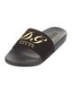 Dolce & Gabbana Velvet Printed Slides
