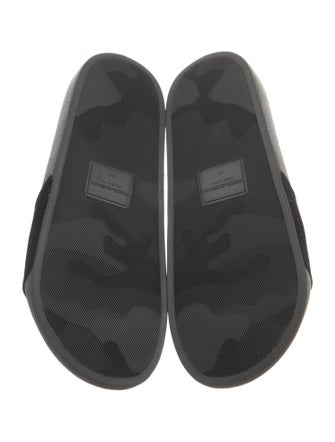 Dolce & Gabbana Velvet Printed Slides