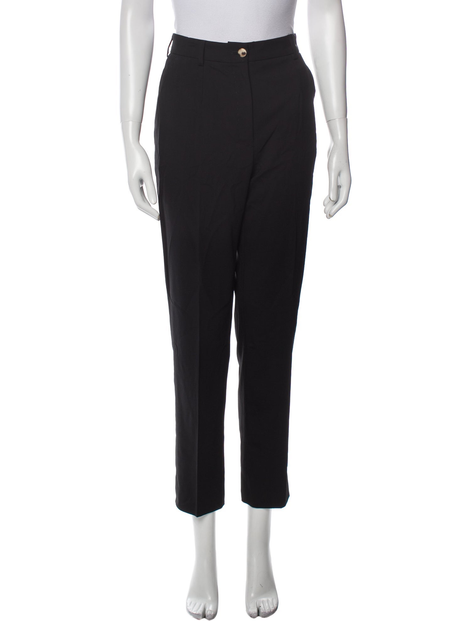 Dolce & Gabbana Virgin Wool Straight Leg Pants