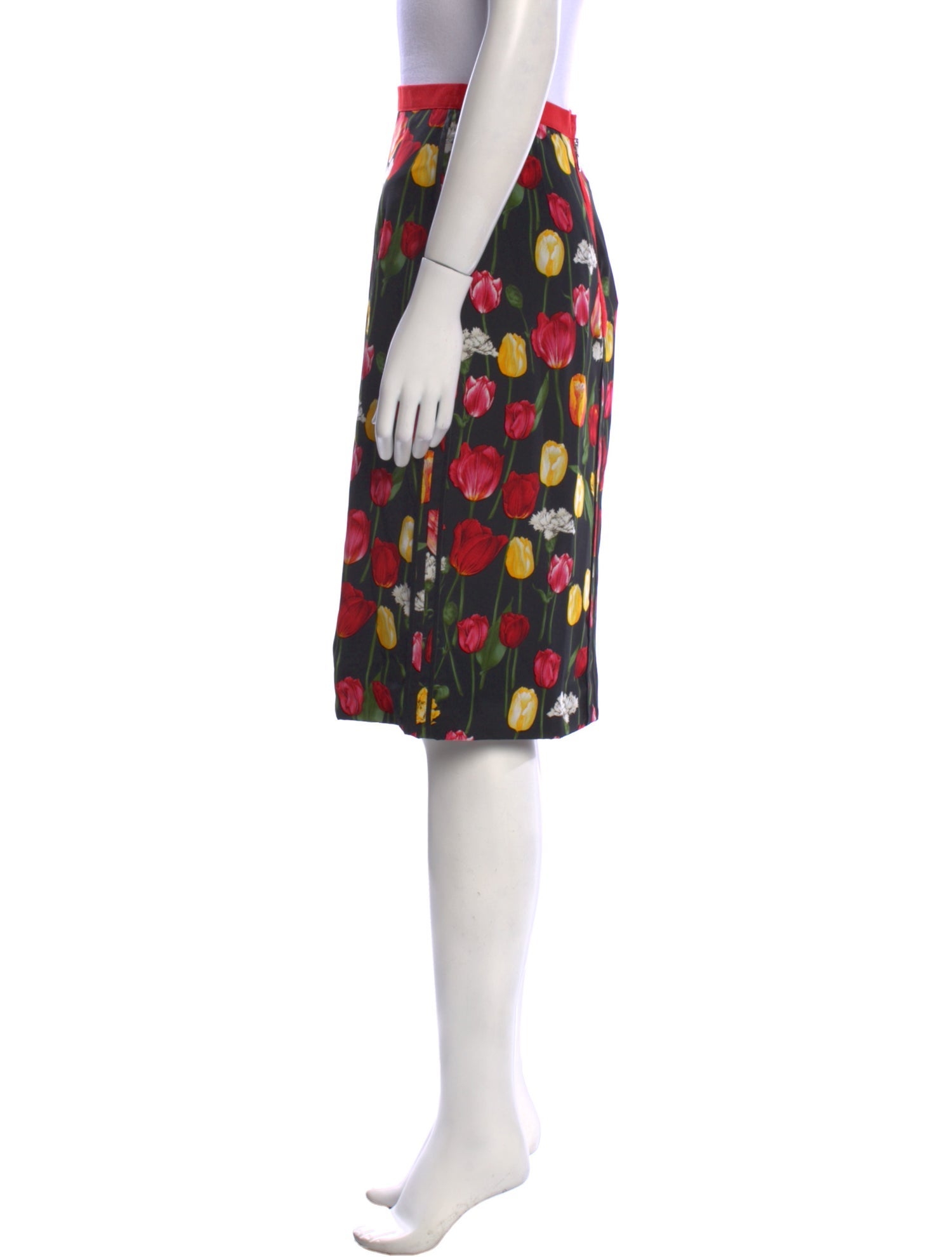 Dolce & Gabbana Silk Knee-Length Skirt