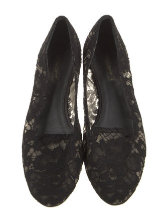Dolce & Gabbana Lace Lace Pattern Flats