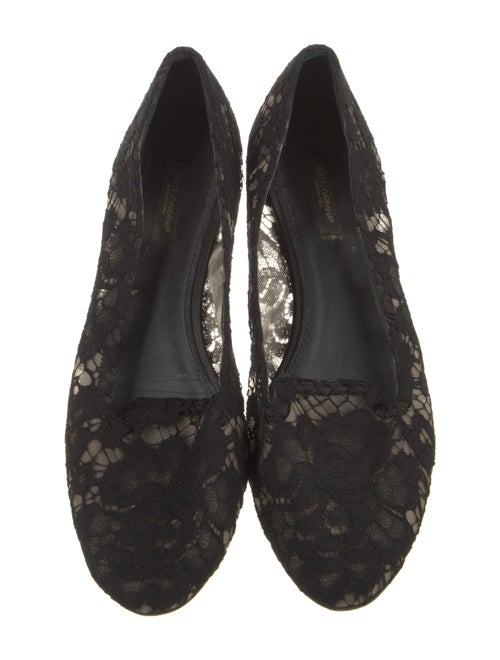 Dolce & Gabbana Lace Lace Pattern Flats