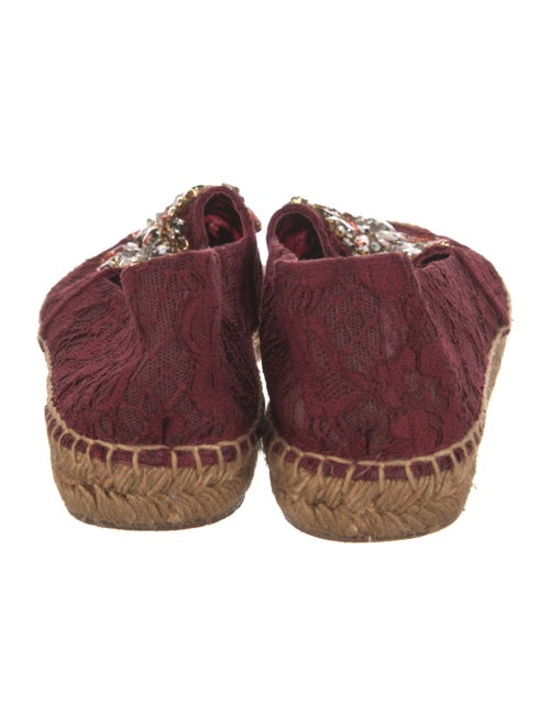 Dolce & Gabbana Lace Floral Print Espadrilles