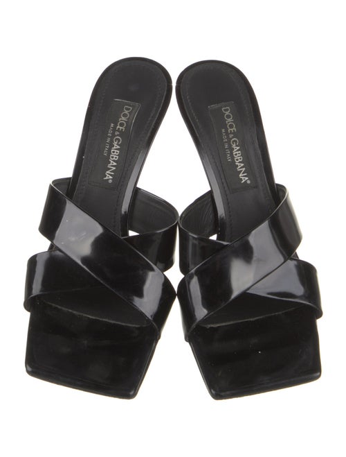 Dolce & Gabbana Patent Leather Slides