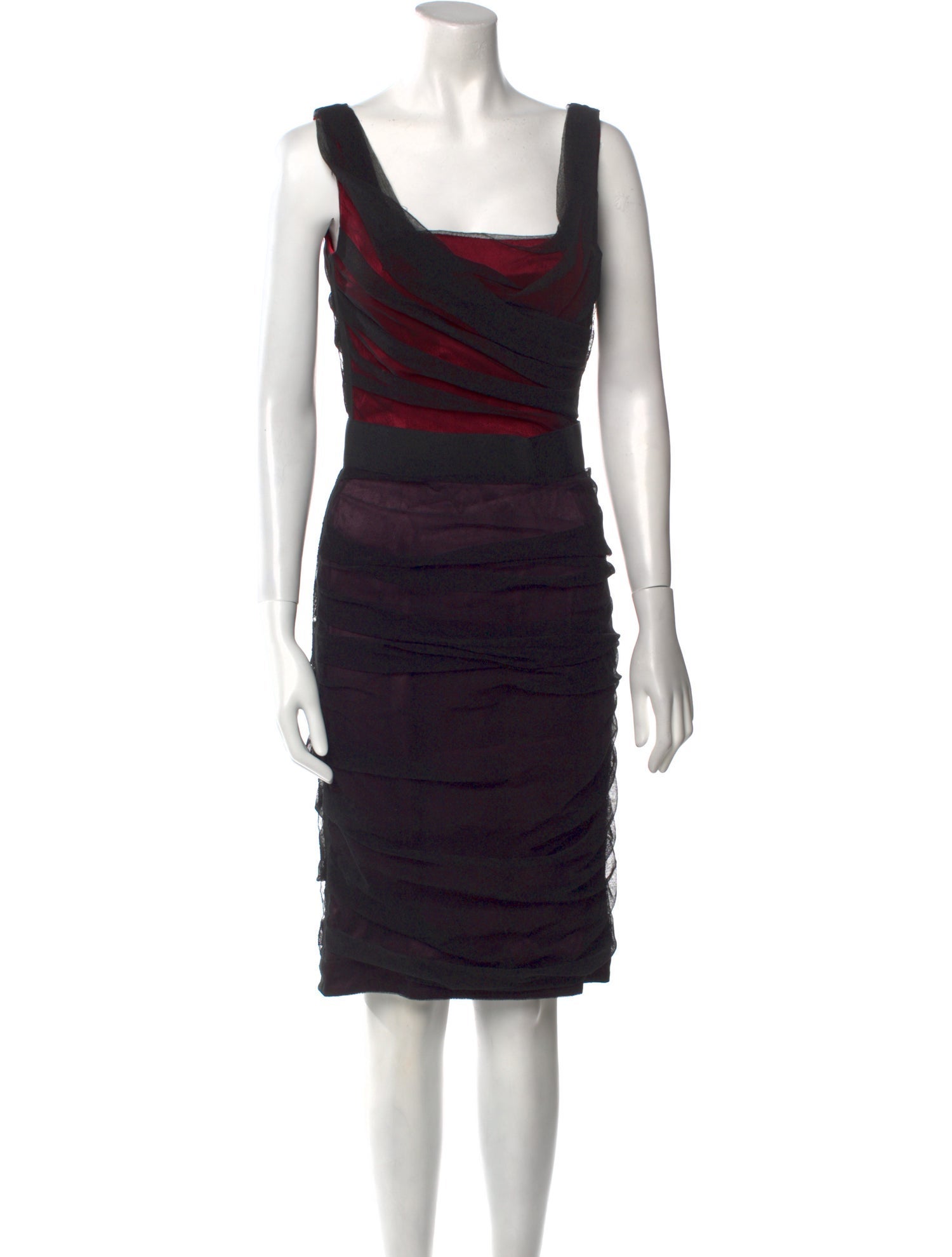 Dolce & Gabbana Square Neckline Knee-Length Dress