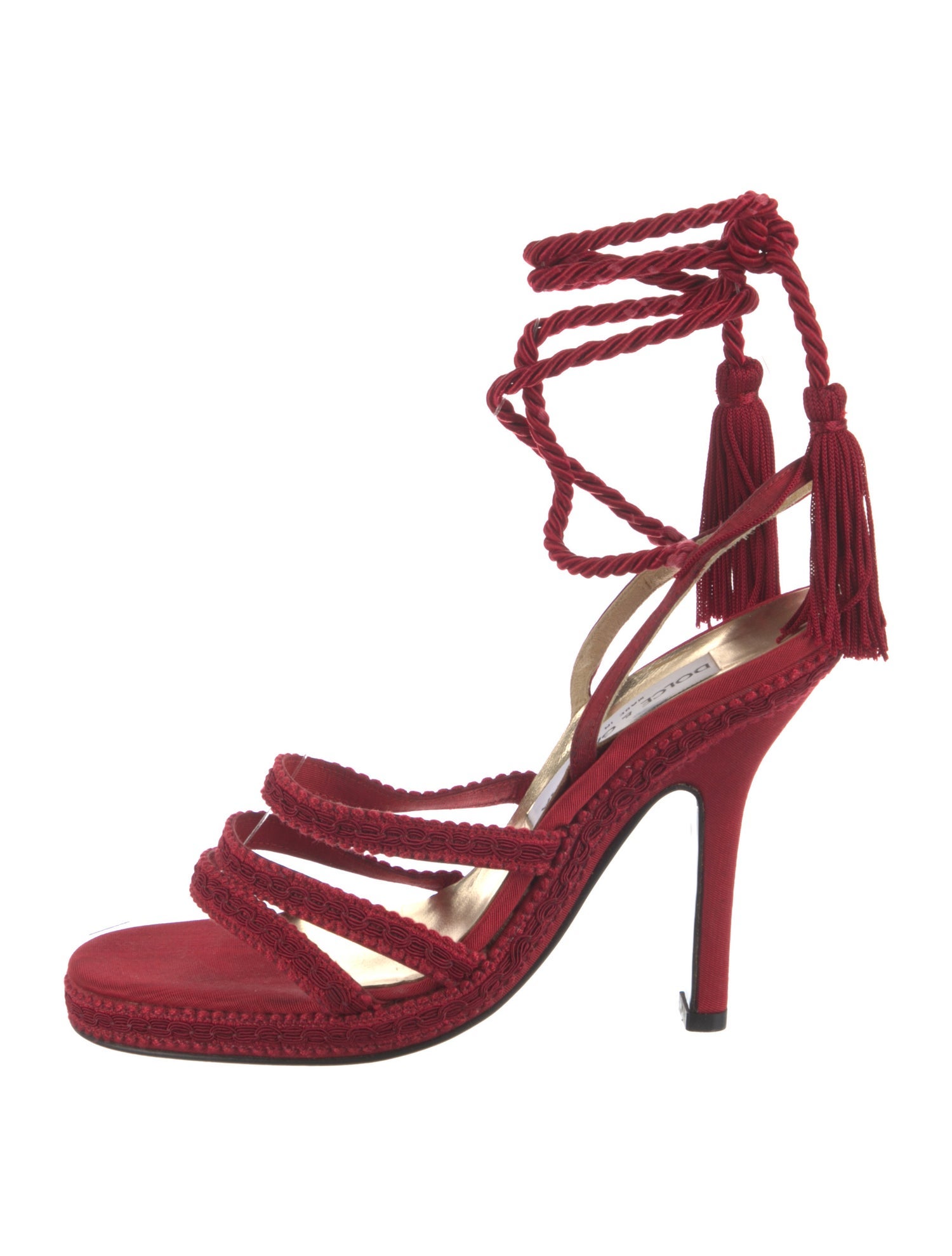 Dolce & Gabbana Tassel Accents Sandals