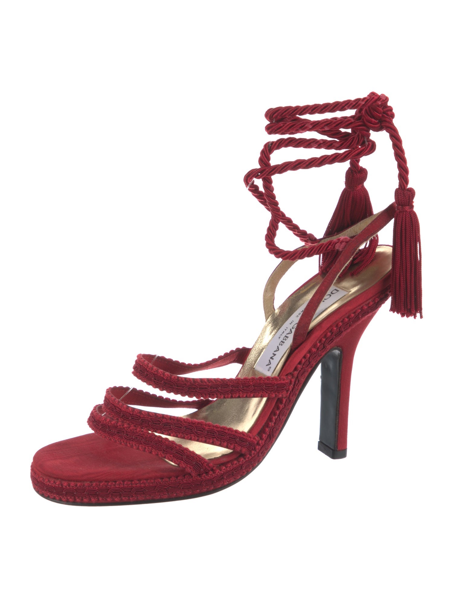 Dolce & Gabbana Tassel Accents Sandals