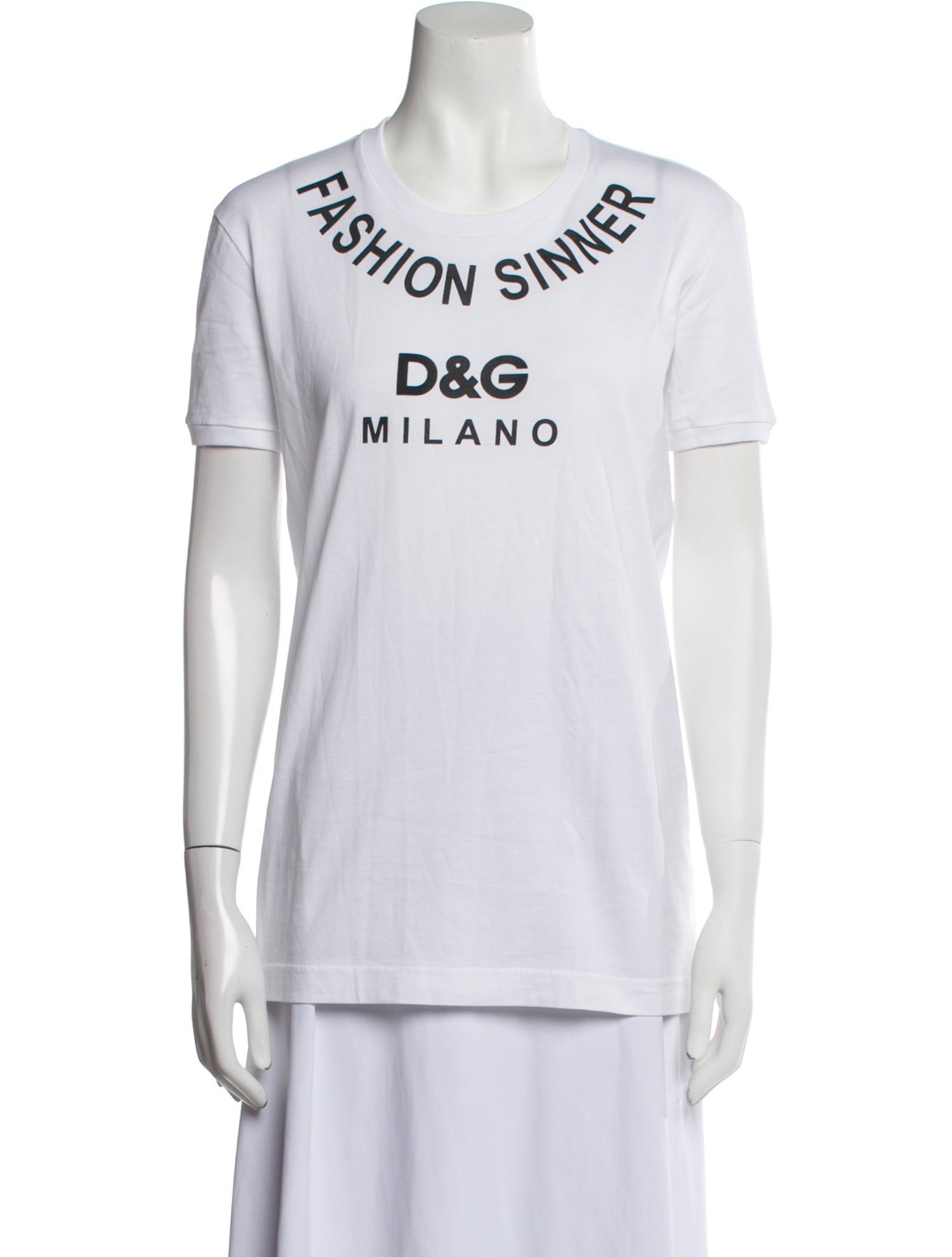 Dolce & Gabbana Graphic Print Crew Neck T-Shirt w/ Tags