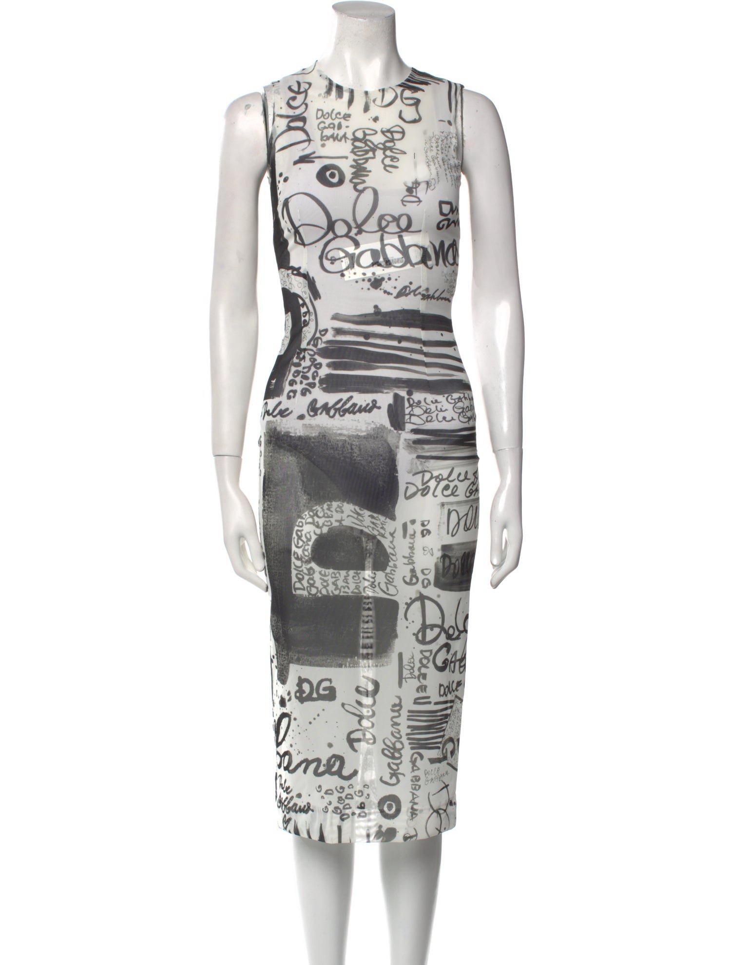 Dolce & Gabbana Printed Midi Length Dress