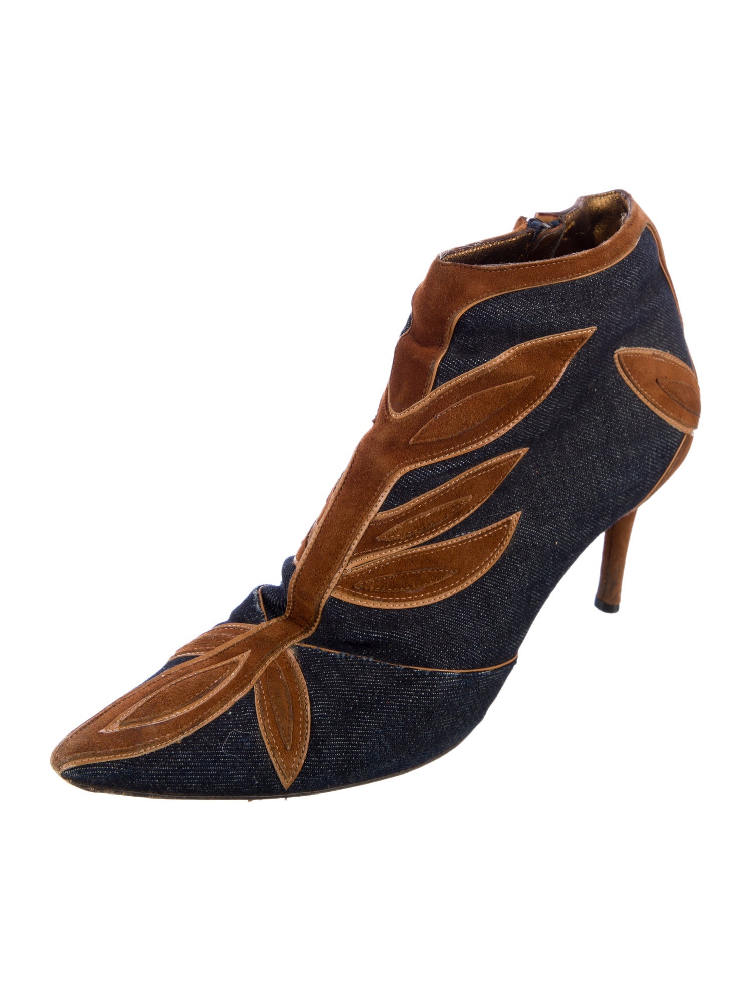 Dolce & Gabbana Denim Printed Boots