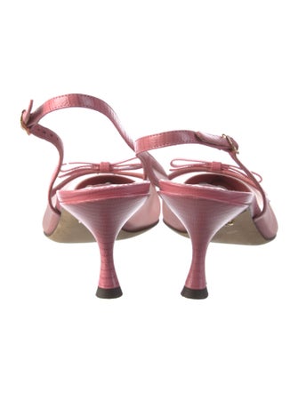 Dolce & Gabbana Mesh Mesh Accents Slingback Pumps