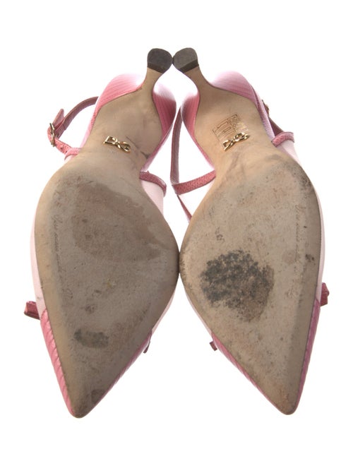 Dolce & Gabbana Mesh Mesh Accents Slingback Pumps