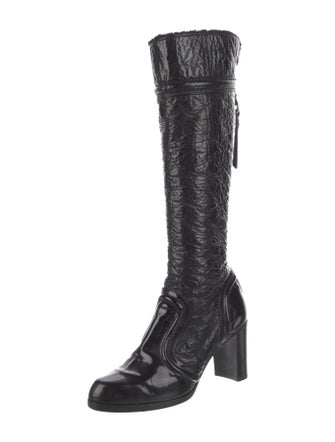 Dolce & Gabbana Leather Sock Boots