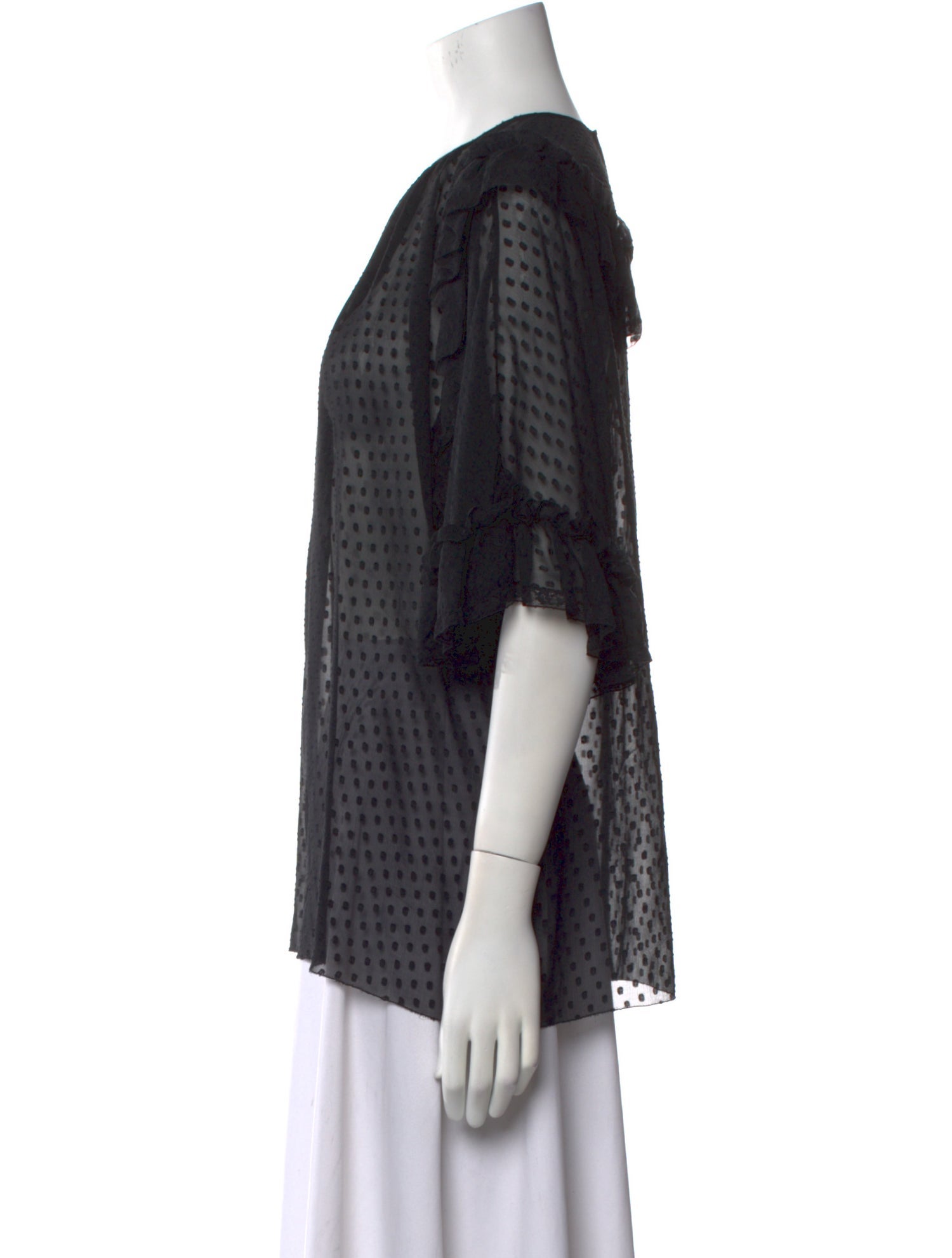 Dolce & Gabbana Printed Crew Neck Blouse