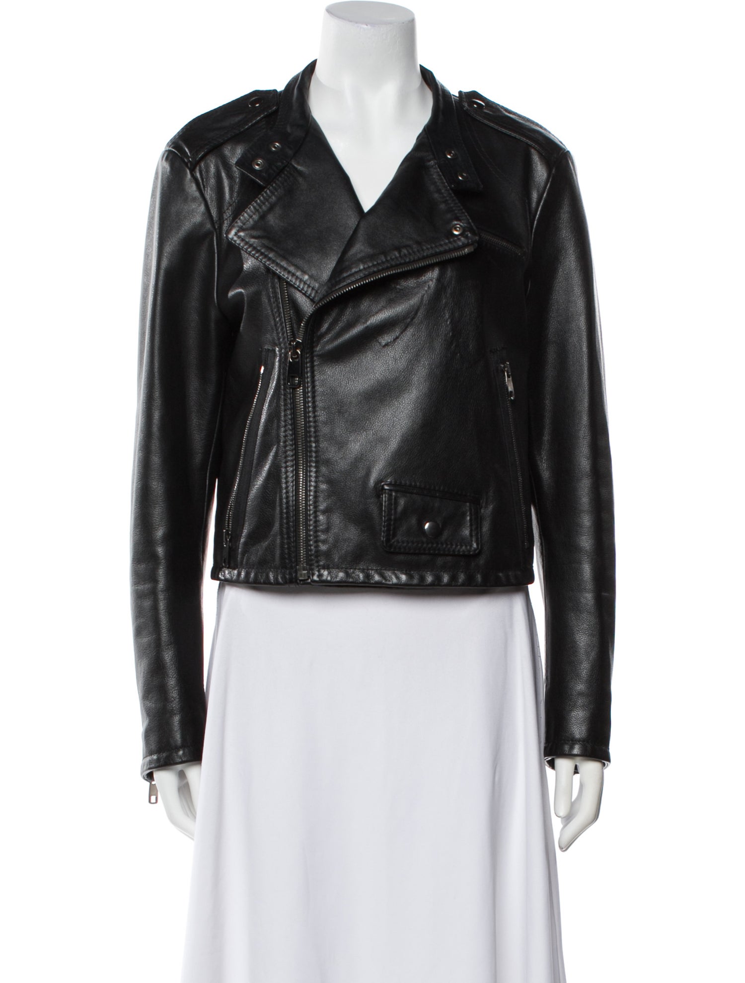 Dolce & Gabbana Leather Biker Jacket
