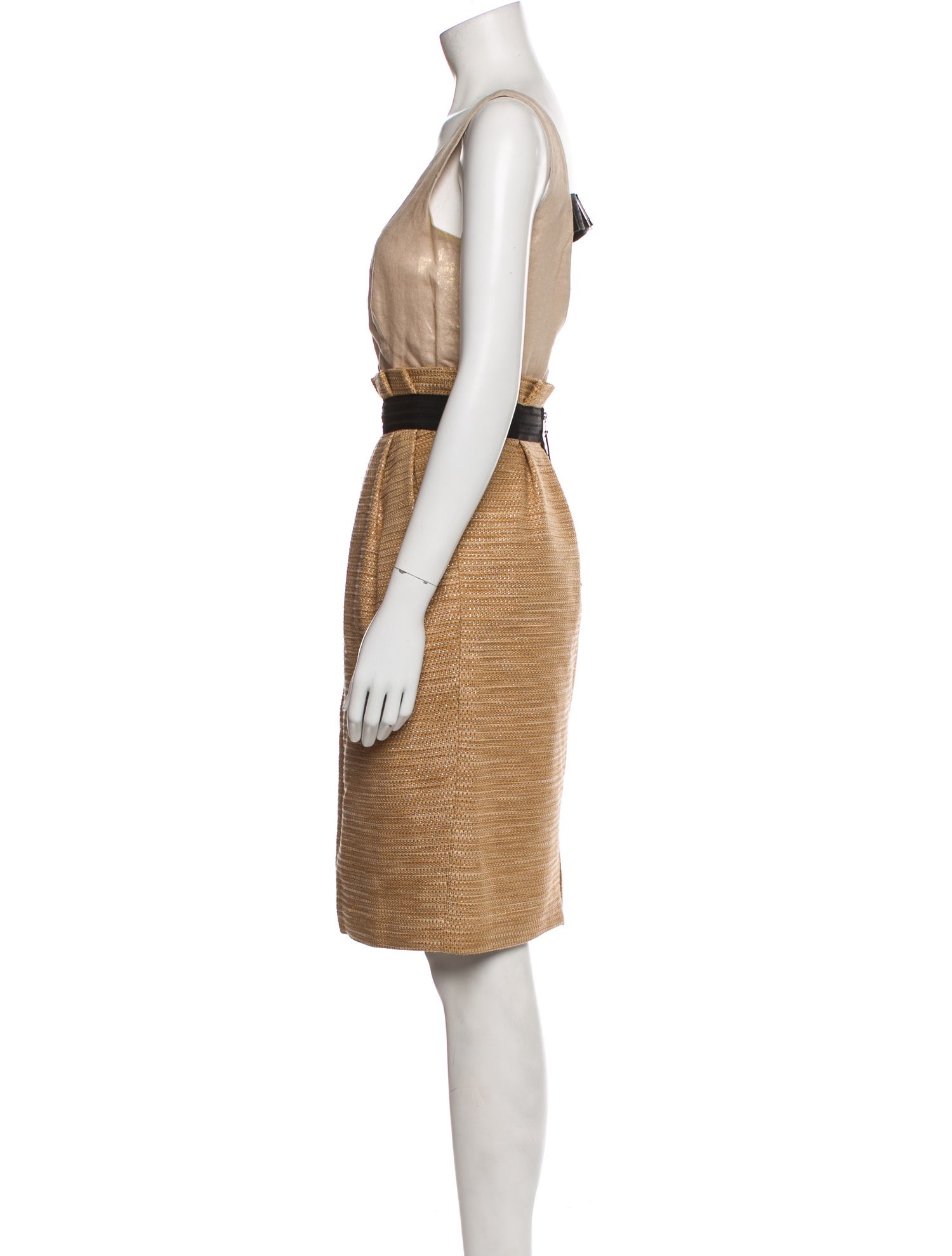 D&G Scoop Neck Knee-Length Dress