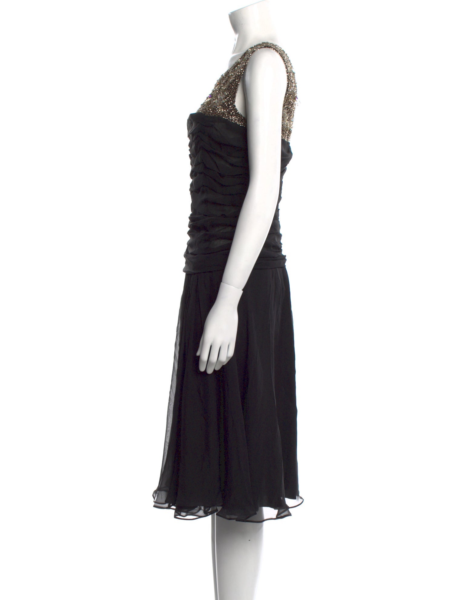 Dolce & Gabbana Scoop Neck Midi Length Dress