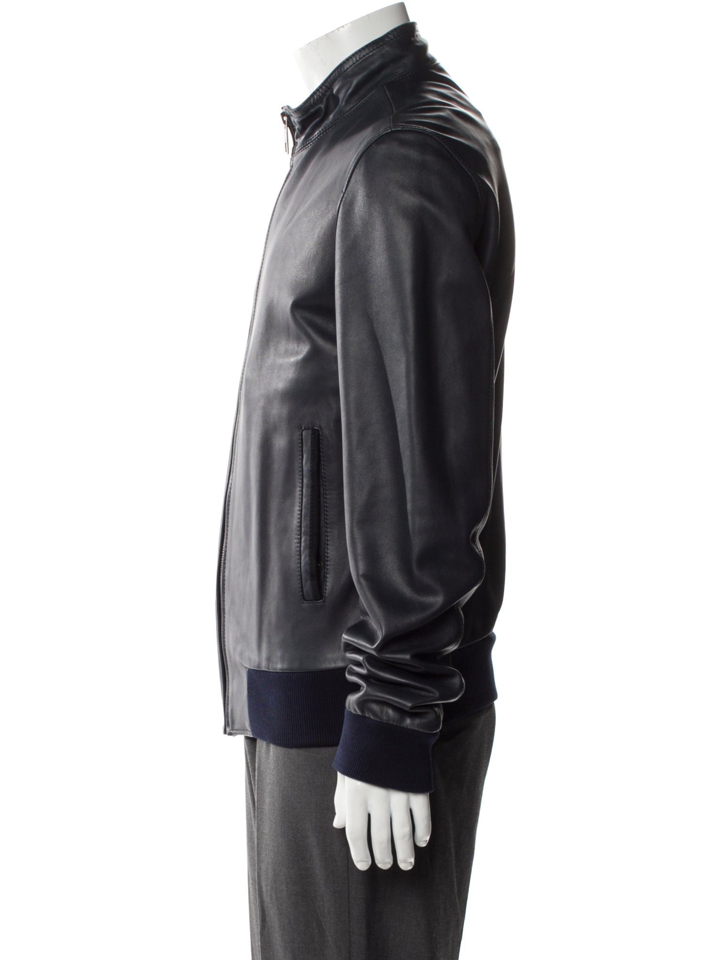 Dolce & Gabbana Lamb Leather Moto Jacket