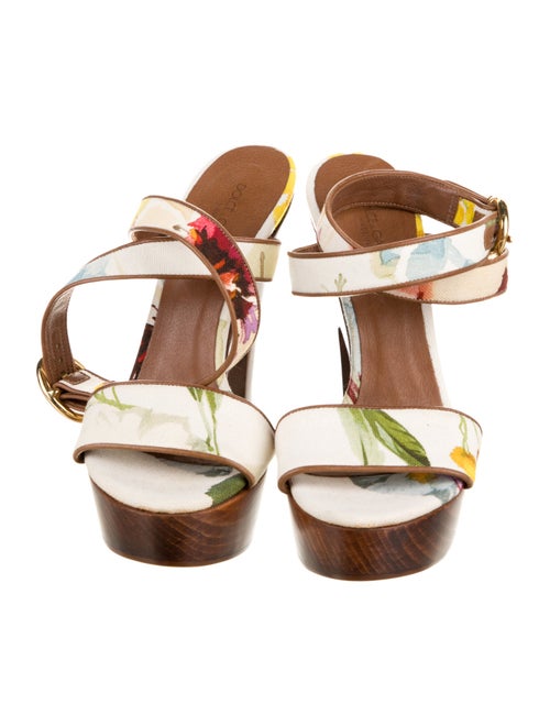 Dolce & Gabbana Canvas Floral Print Sandals