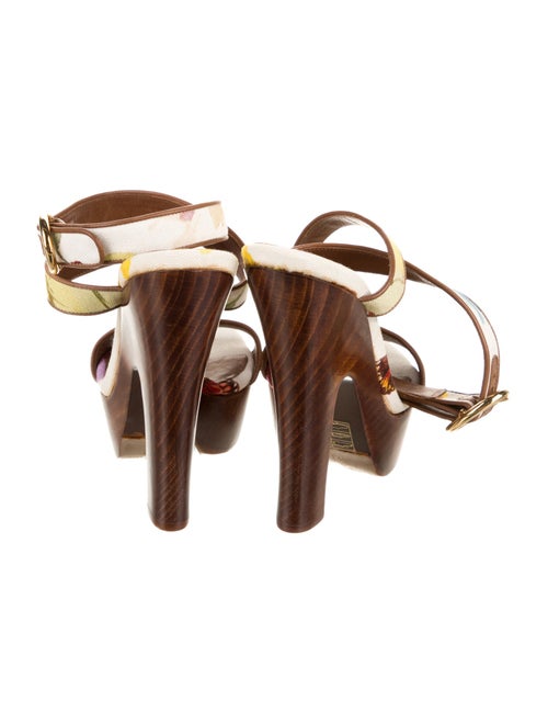 Dolce & Gabbana Canvas Floral Print Sandals