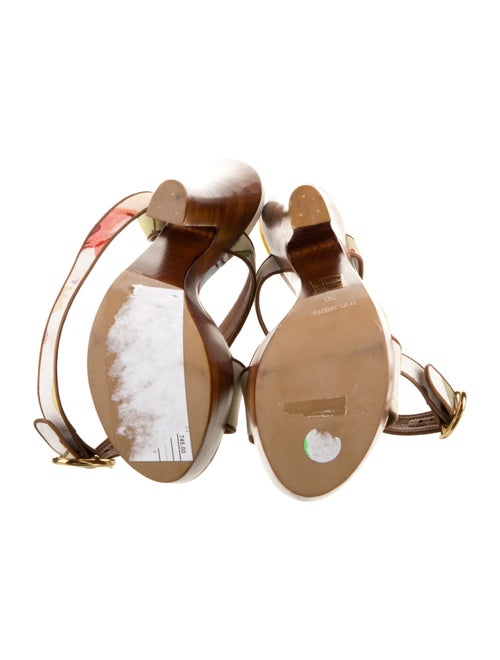 Dolce & Gabbana Canvas Floral Print Sandals