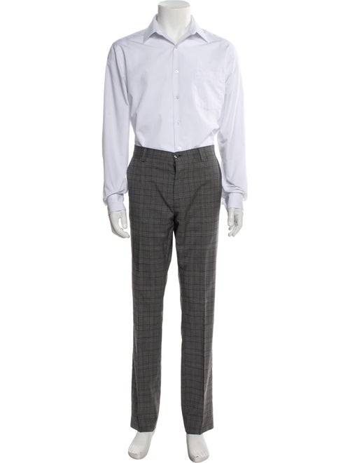 Dolce & Gabbana Virgin Wool Plaid Print Two-Piece Blazer