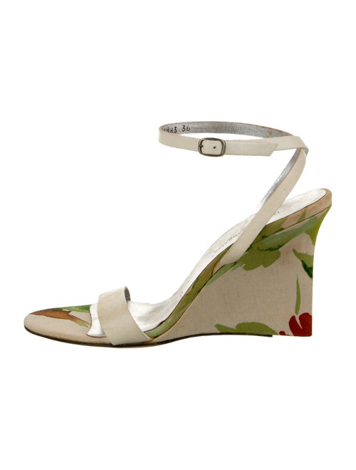 Dolce & Gabbana Canvas Floral Print Sandals