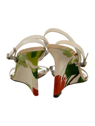 Dolce & Gabbana Canvas Floral Print Sandals