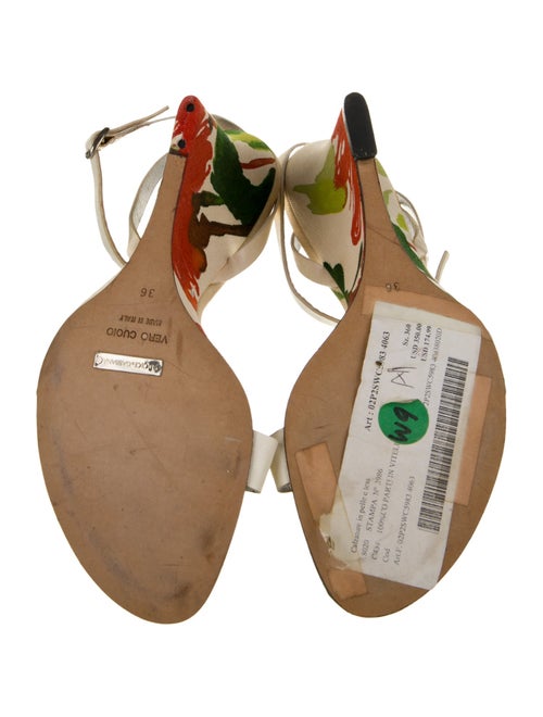 Dolce & Gabbana Canvas Floral Print Sandals