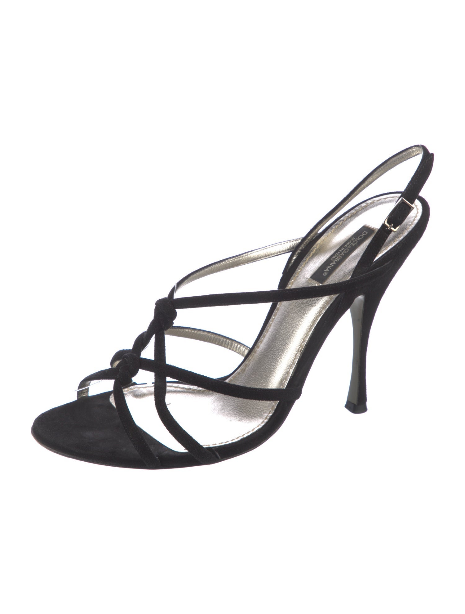 Dolce & Gabbana Suede Slingback Sandals
