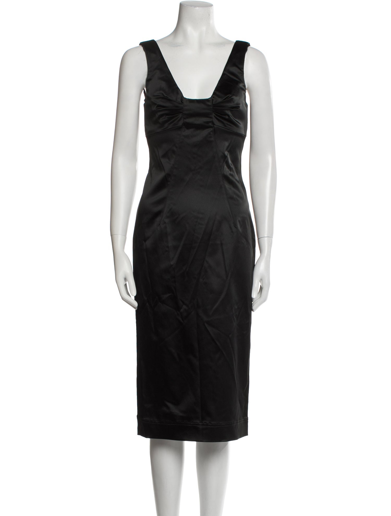 Dolce & Gabbana Square Neckline Midi Length Dress