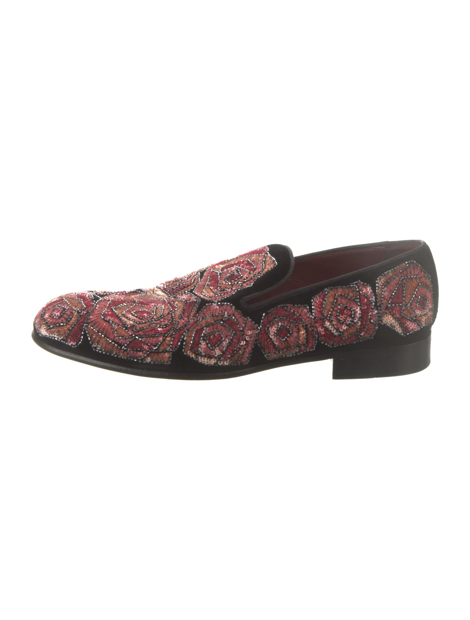 Dolce & Gabbana Velvet Patterned Loafers