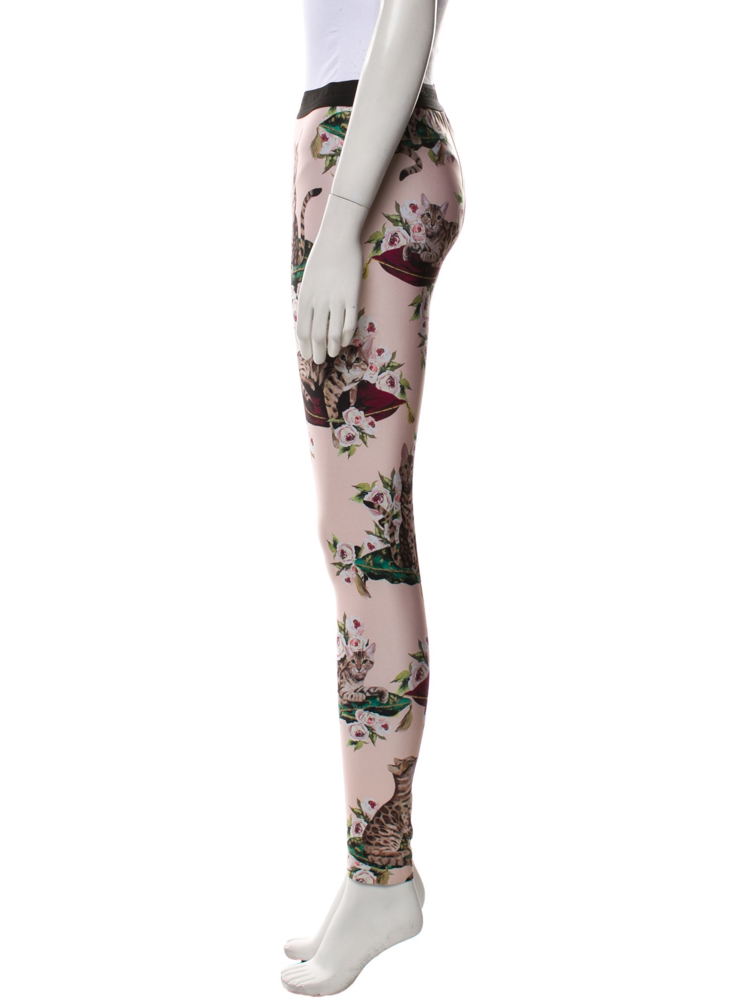 Dolce & Gabbana Silk Skinny Leg Pants