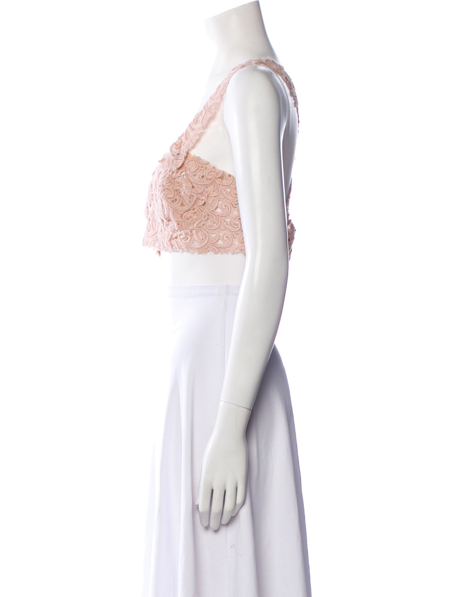 Dolce & Gabbana Square Neckline Sleeveless Crop Top w/ Tags