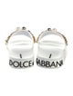 Dolce & Gabbana Rubber Chain-Link Accents Slides