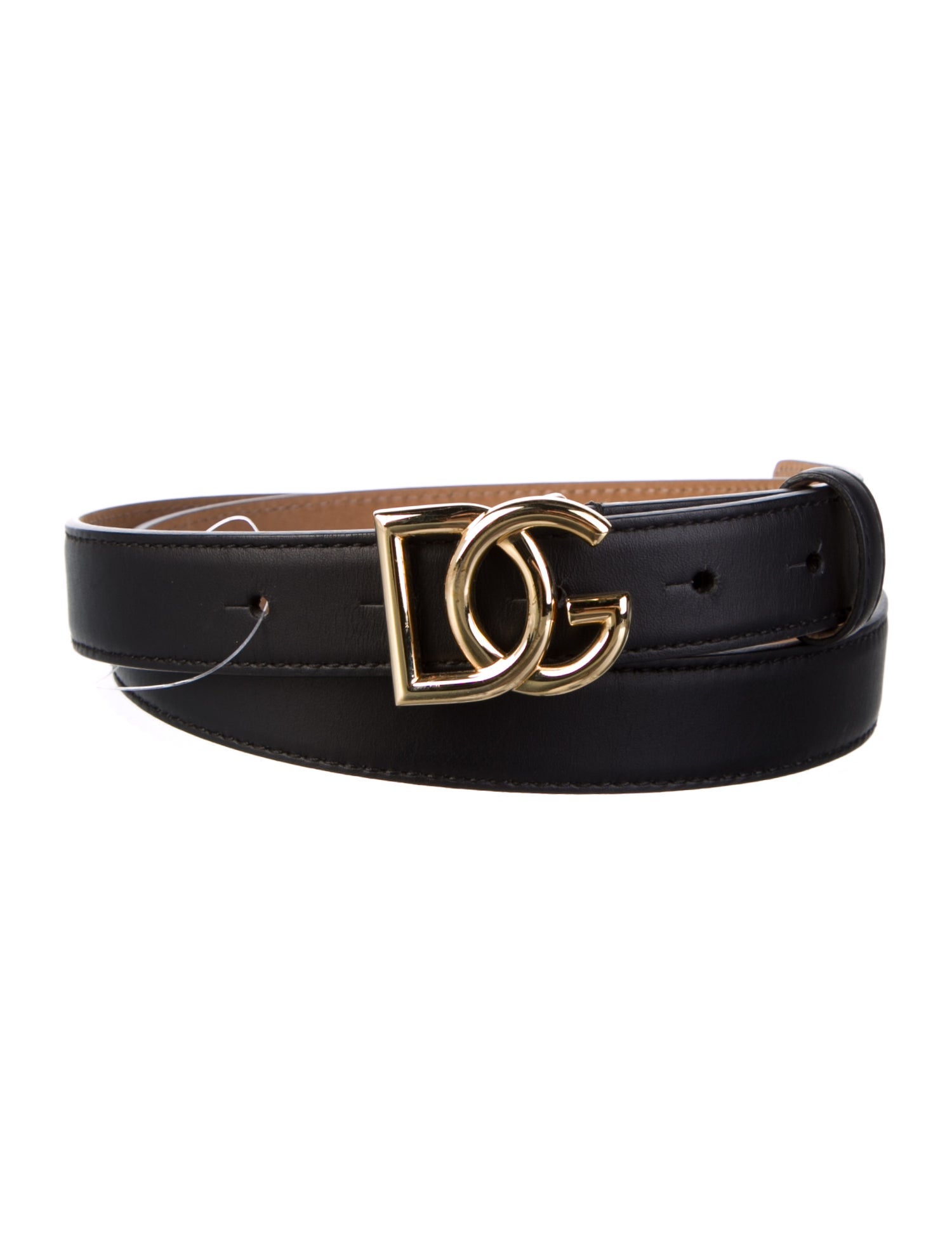 Dolce & Gabbana Skinny Leather Belt
