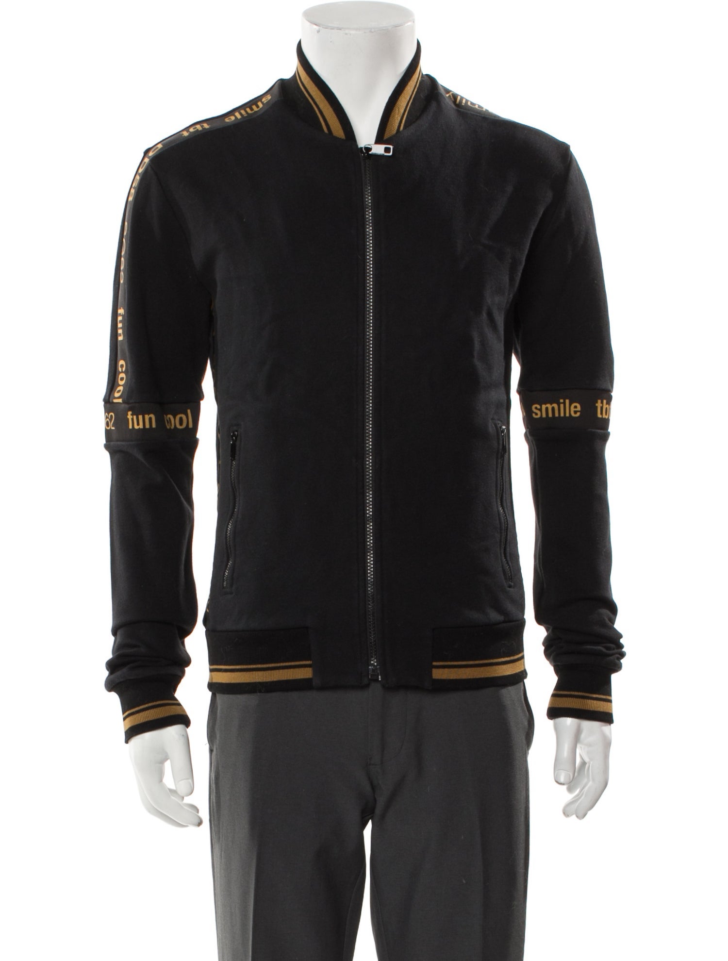Dolce & Gabbana Striped Bomber Jacket