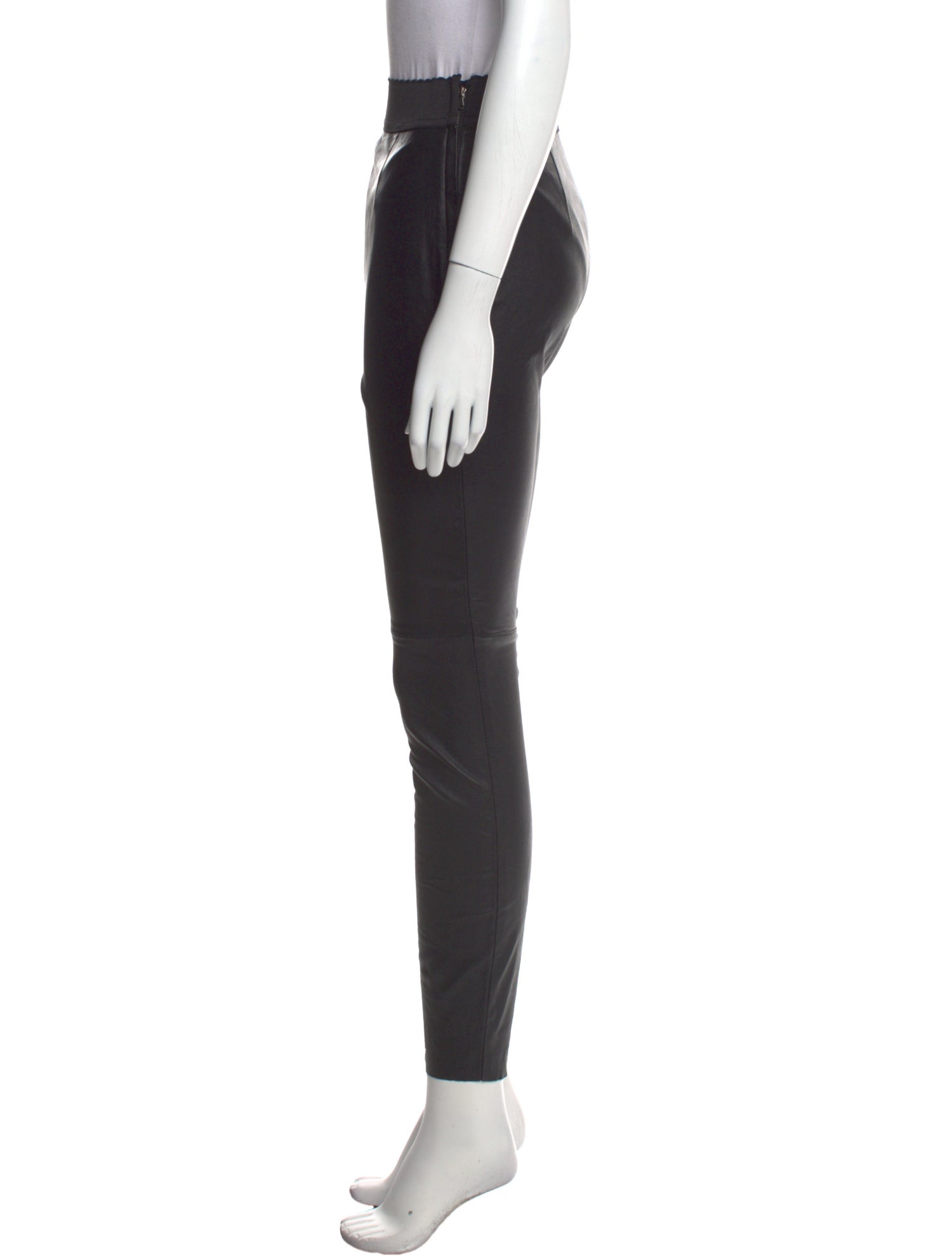 Dolce & Gabbana Lamb Leather Skinny Leg Pants