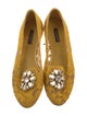 Dolce & Gabbana Lace Lace Pattern Ballet Flats