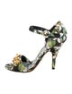Dolce & Gabbana Canvas Floral Print Sandals