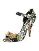 Dolce & Gabbana Canvas Floral Print Sandals